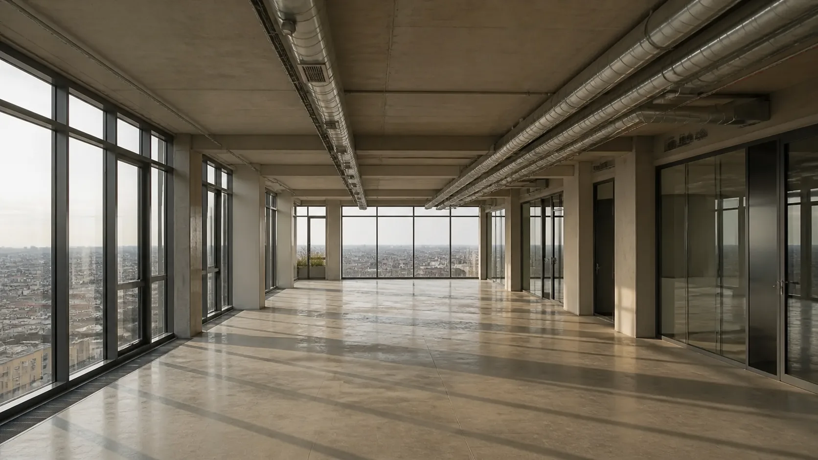 Plateau de bureaux vacant